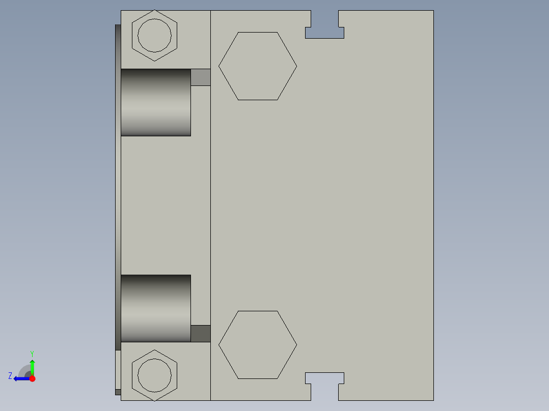 旋转气爪PRC22ST-180右视图