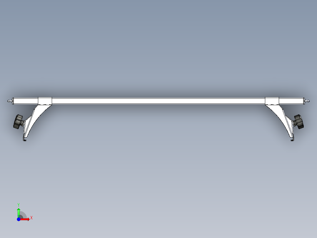 车顶行李架前视图