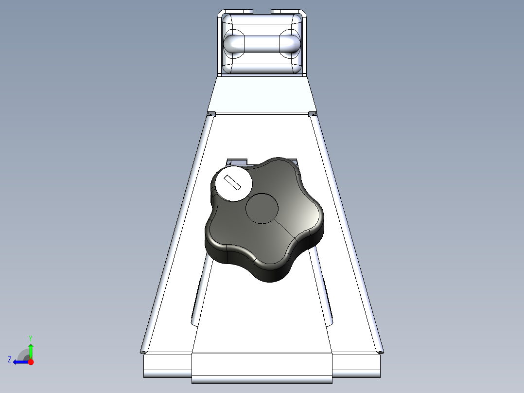 车顶行李架右视图