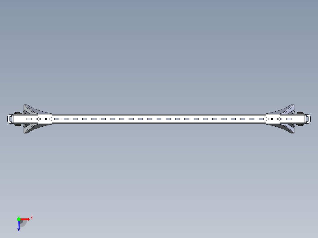 车顶行李架俯视图