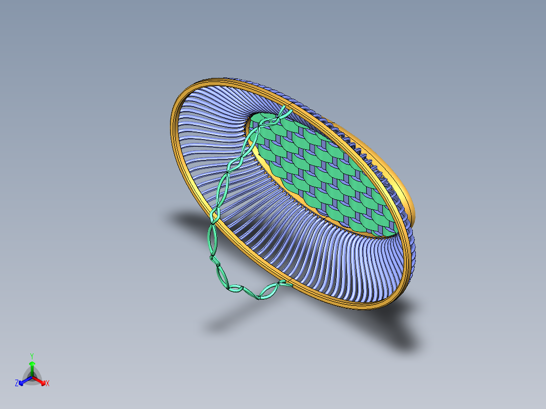 花篮正等轴测图