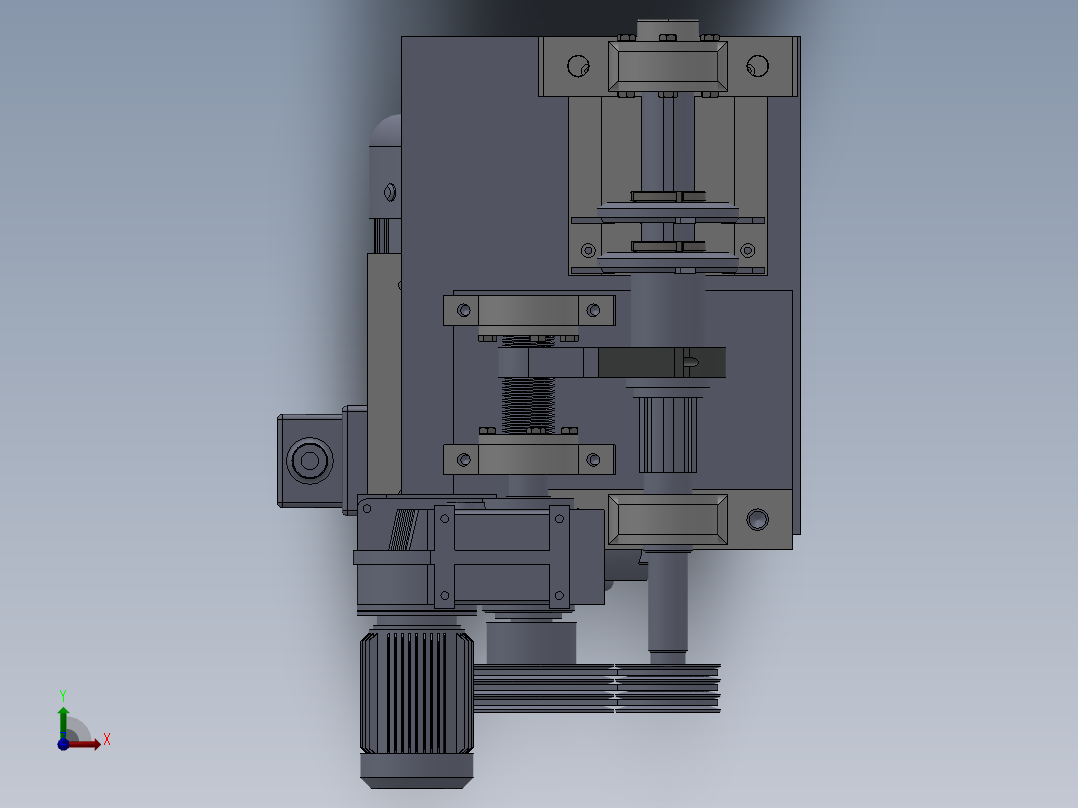 一种可轴向换刀旋风铣刀的设计含SW三维图+CAD图纸+说明书前视图