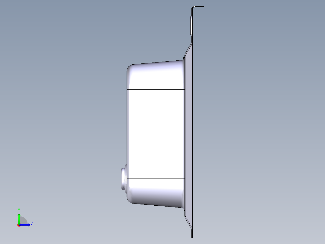 水槽、不锈钢水槽(104)左视图