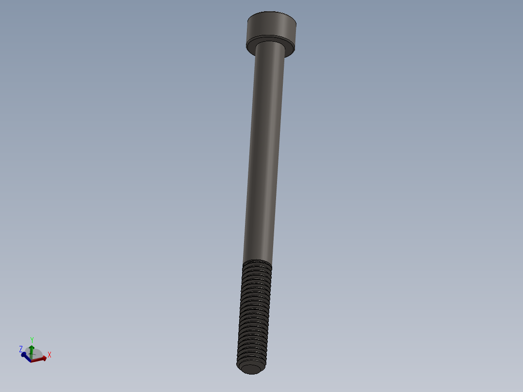 Screw_DIN_912_M6x75_A2.SLDPRT公制内六角螺钉主视图
