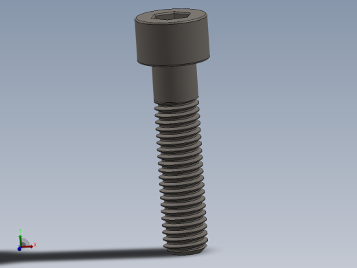 Screw_DIN_912_M8x35_A2.SLDPRT公制内六角螺钉
