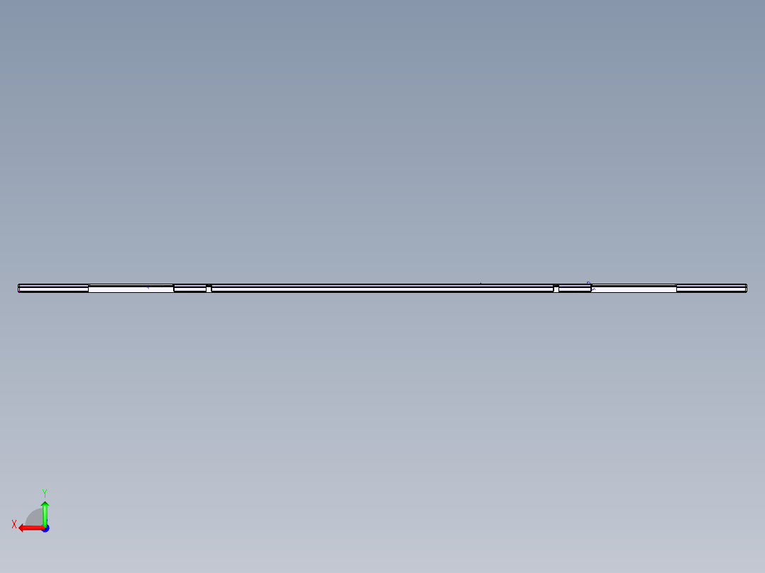 金属外壳铣凹槽结构UG程序模型后视图