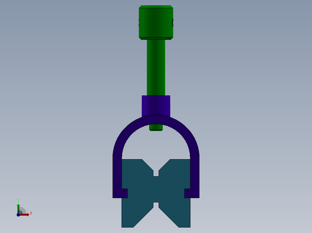 方管架子前视图