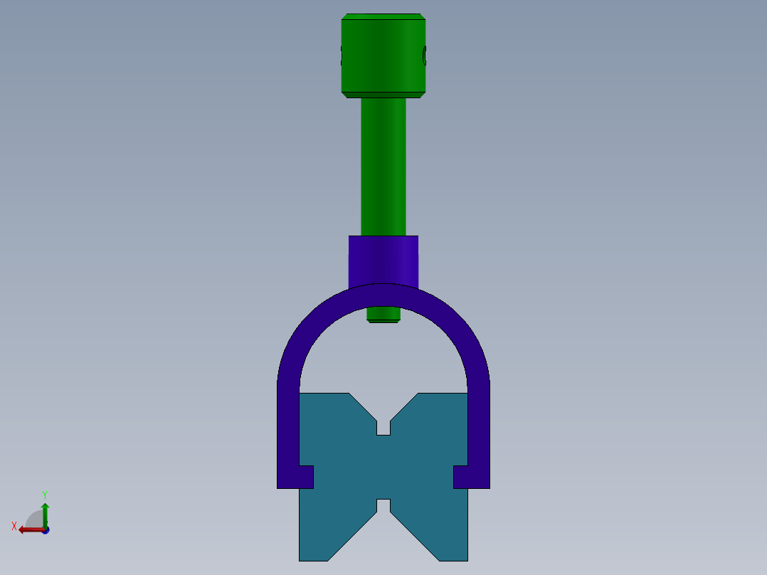 方管架子后视图