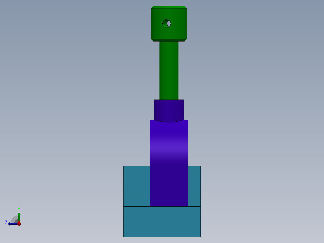 方管架子右视图