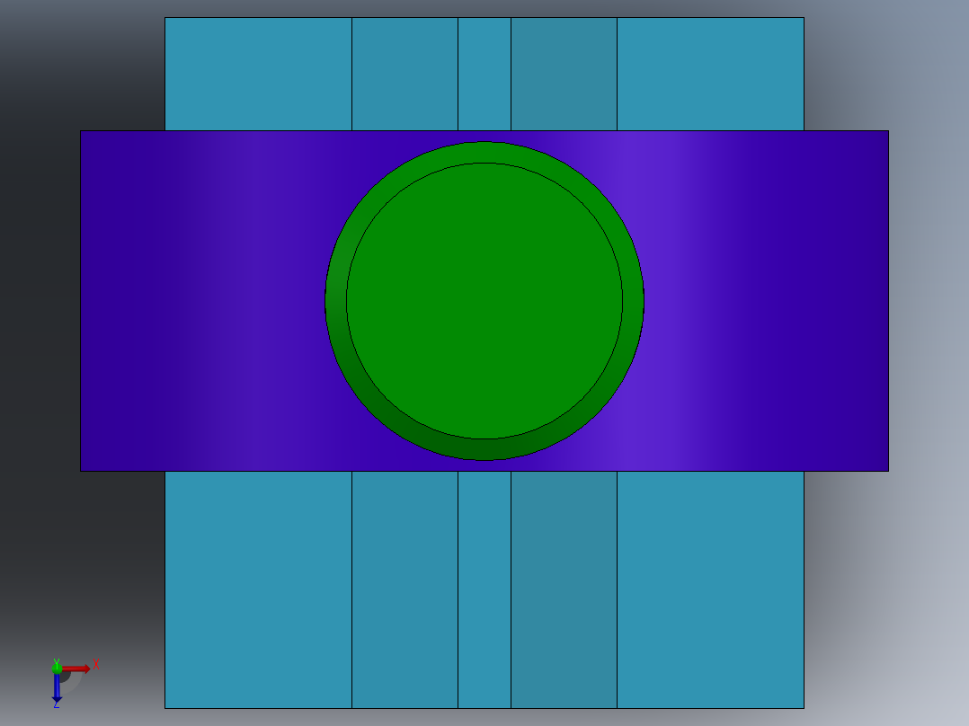 方管架子俯视图