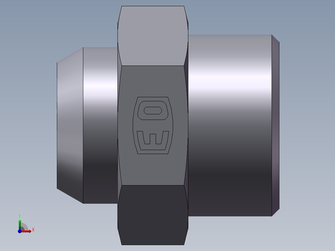 焊接直接头、1DW-36-25前视图