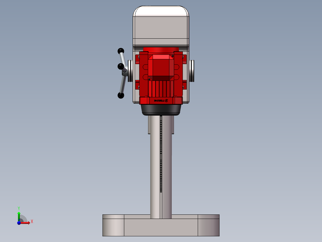 立式钻床3D+2D 1489398前视图