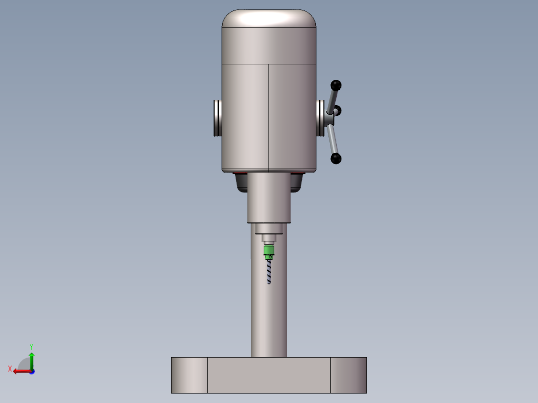 立式钻床3D+2D 1489398后视图