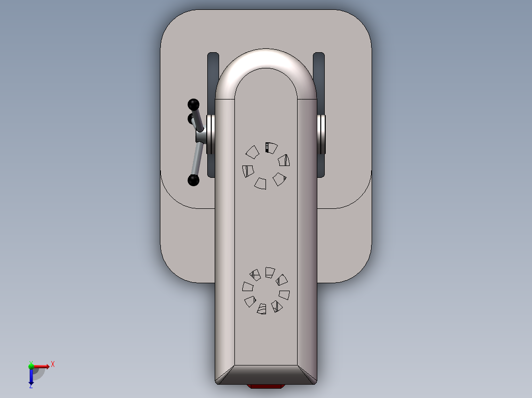 立式钻床3D+2D 1489398俯视图