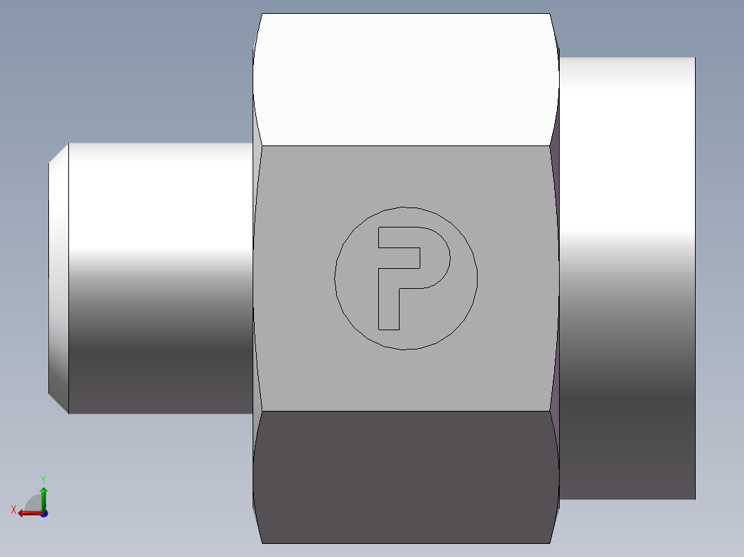 压力表接头-英制螺纹、5DB-16-08GDK后视图