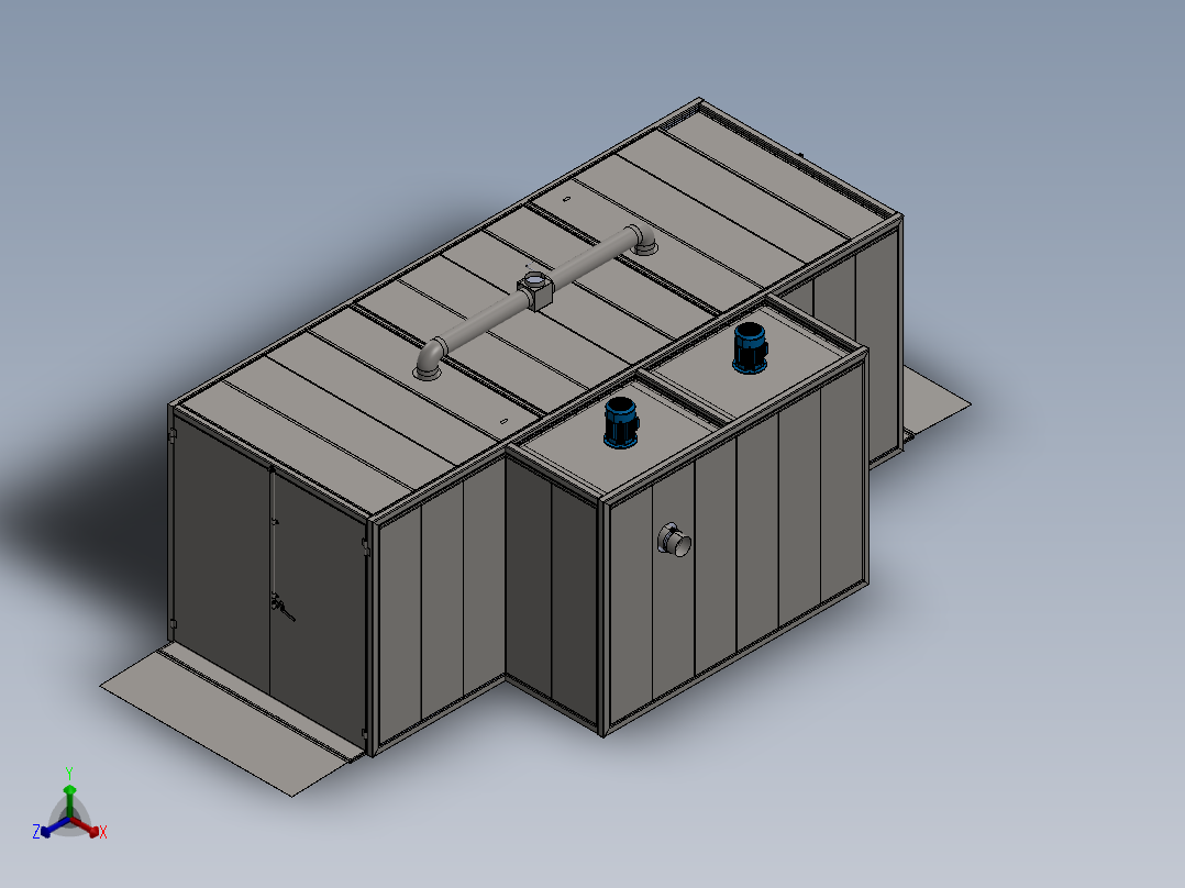 房子、建筑(141)正等轴测图