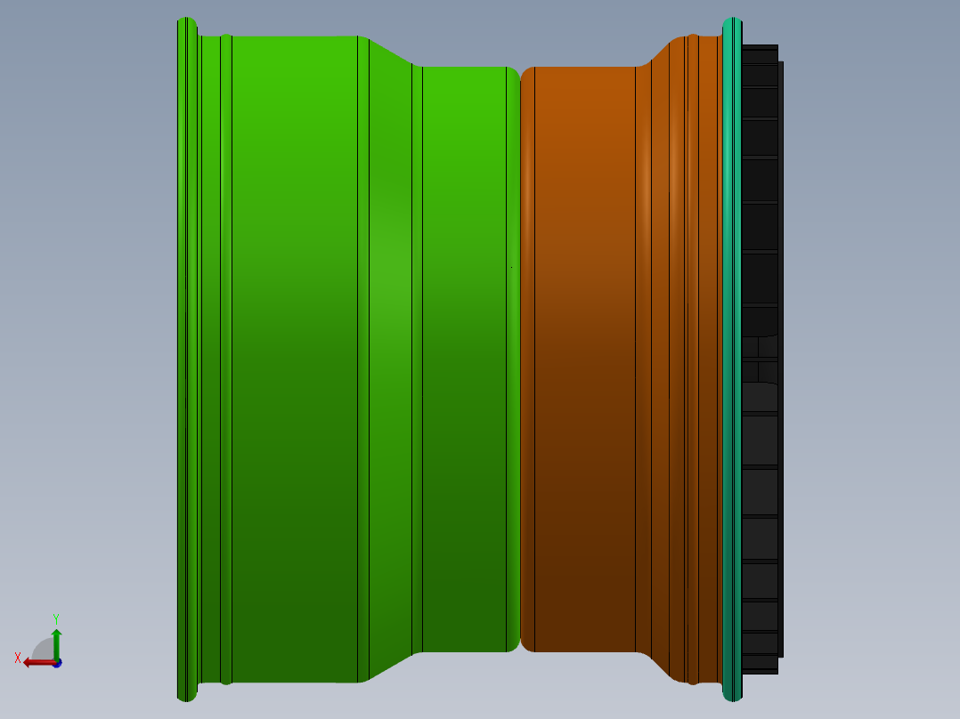 轮毂、轮胎(135)后视图