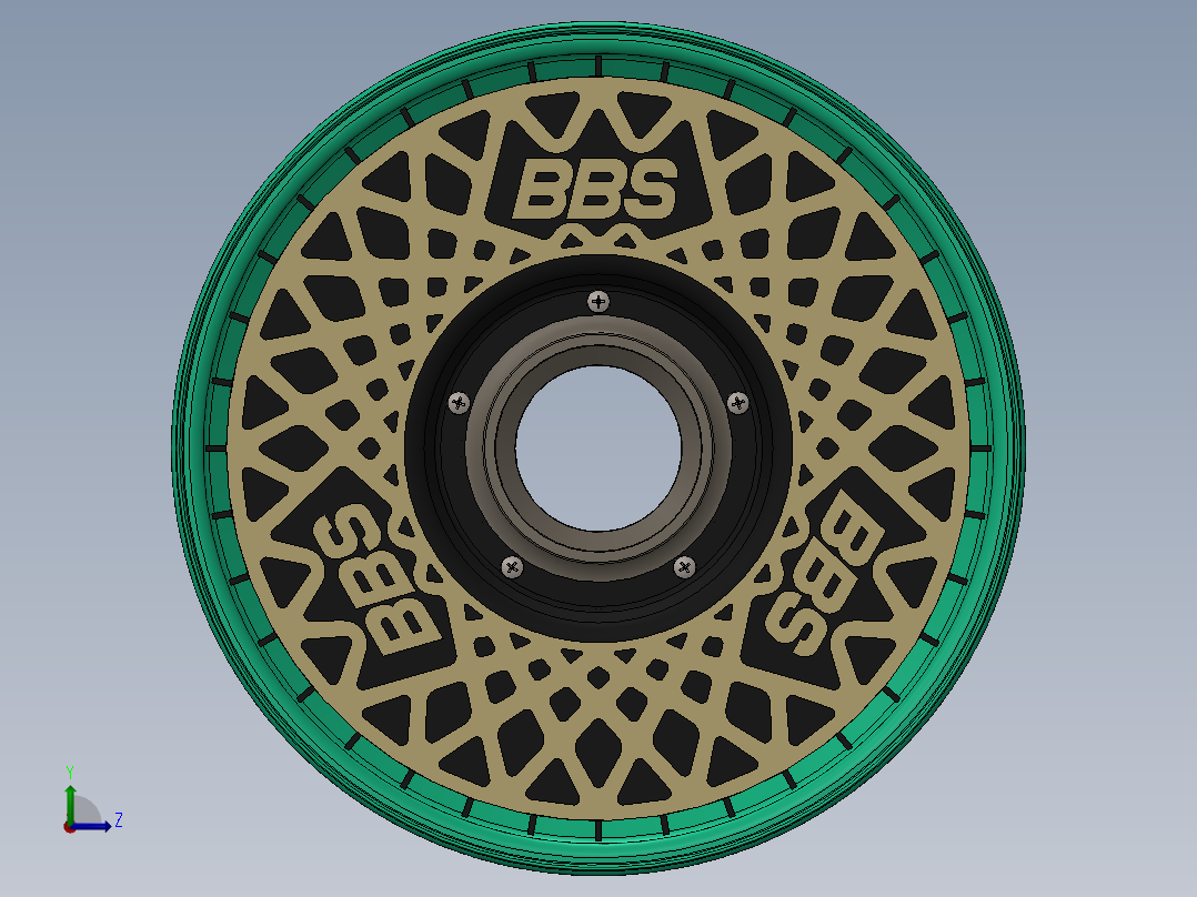 轮毂、轮胎(135)左视图