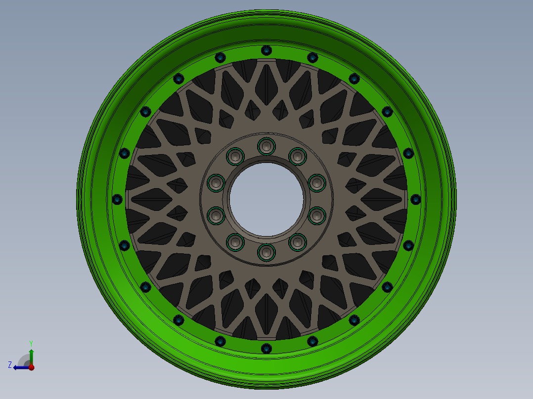 轮毂、轮胎(135)右视图