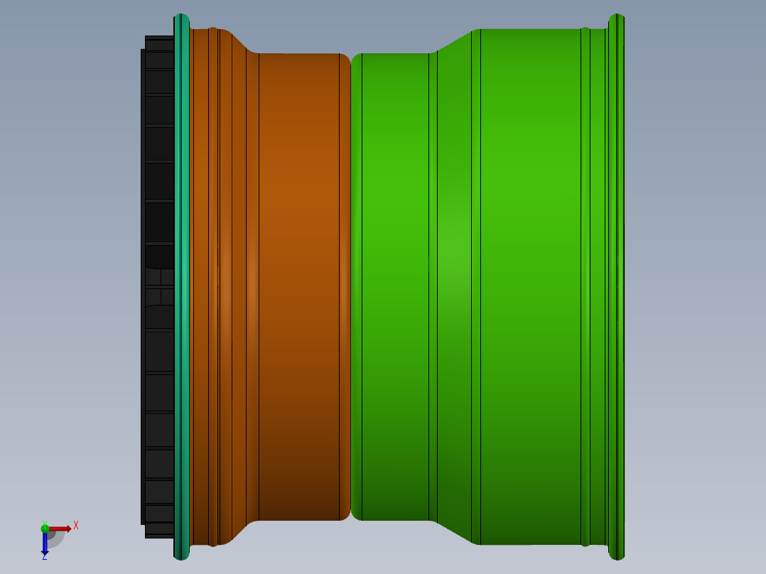 轮毂、轮胎(135)俯视图