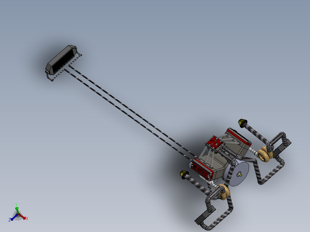 发动机完整组装主视图