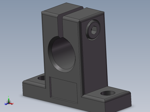 导向轴支座支架固定座T型开口固定底座SHAM1220