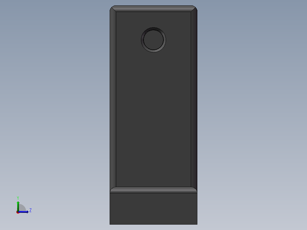 导向轴支座支架固定座T型开口固定底座SHAM1220左视图