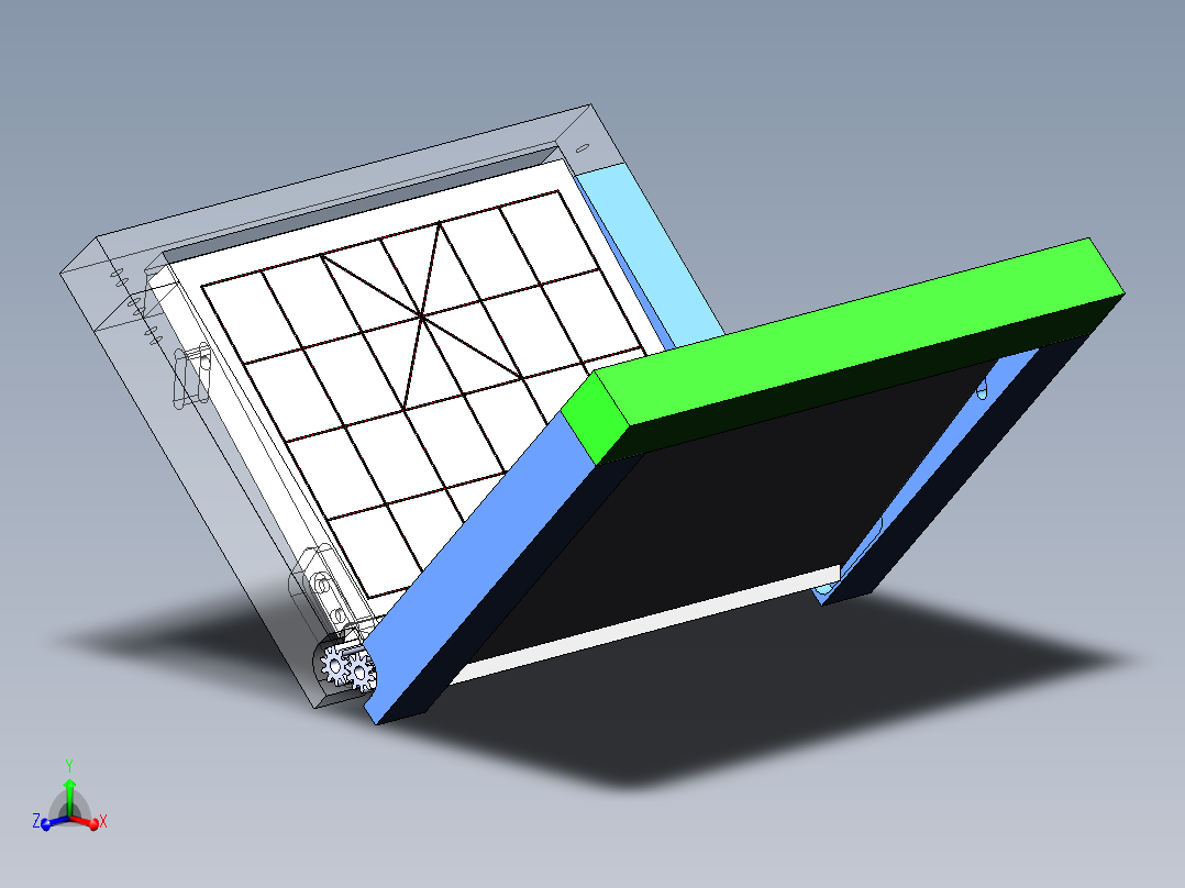 升降棋盘装配体