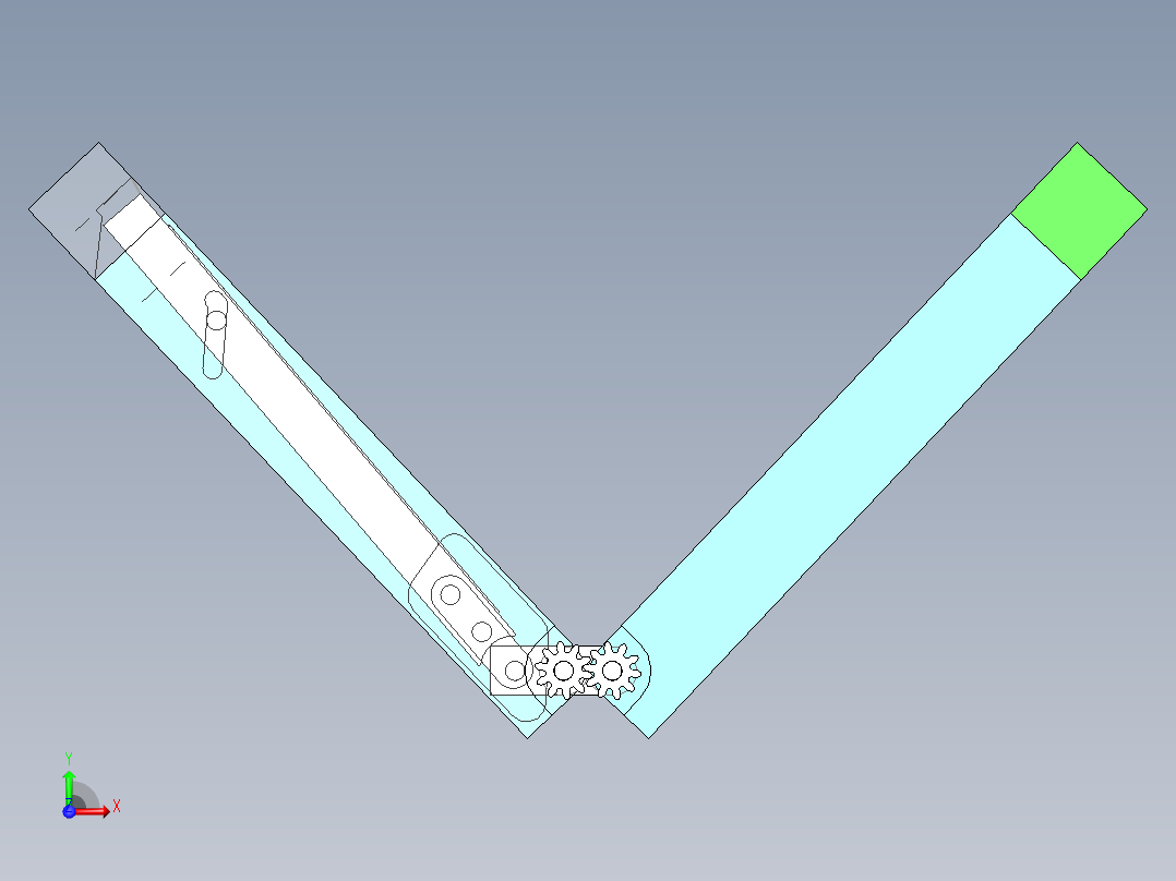 升降棋盘装配体前视图