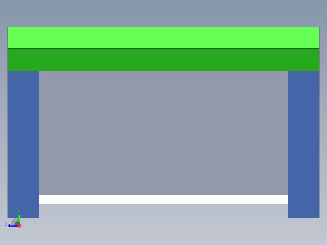 升降棋盘装配体右视图