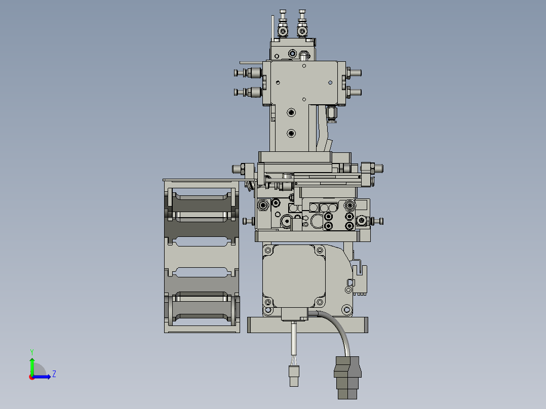 CZXD200321-02绳子送料打包机构左视图