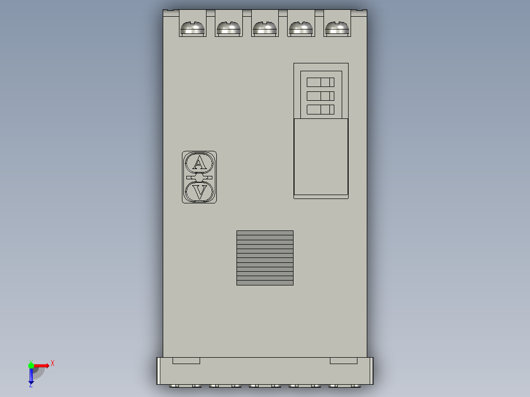 欧姆龙E5CC-800数字温控器俯视图