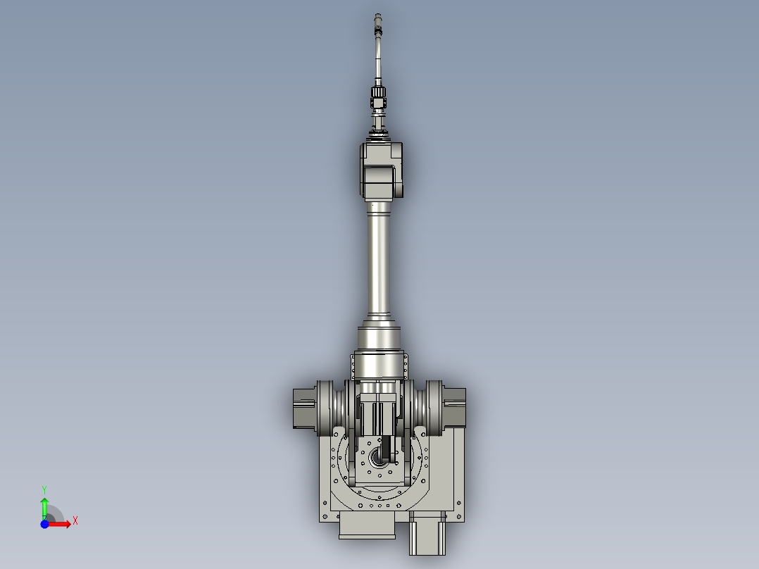 工业机器人自动化铁艺焊接机械手臂前视图