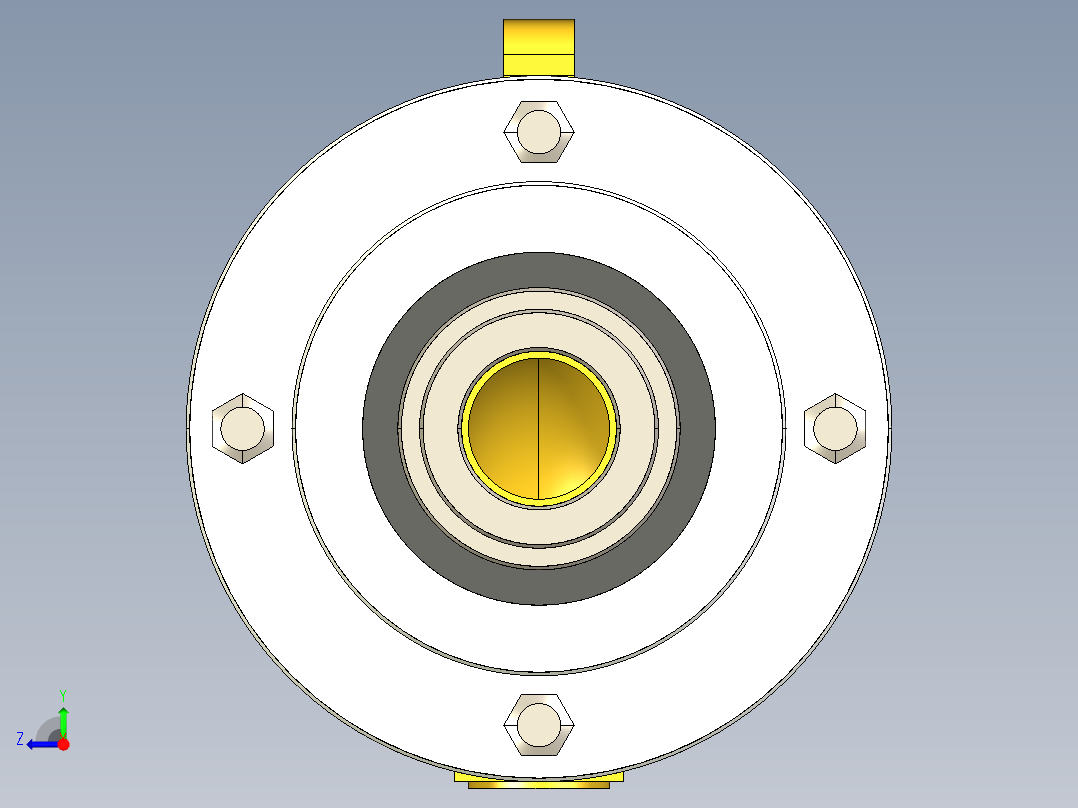 旋转水接头右视图