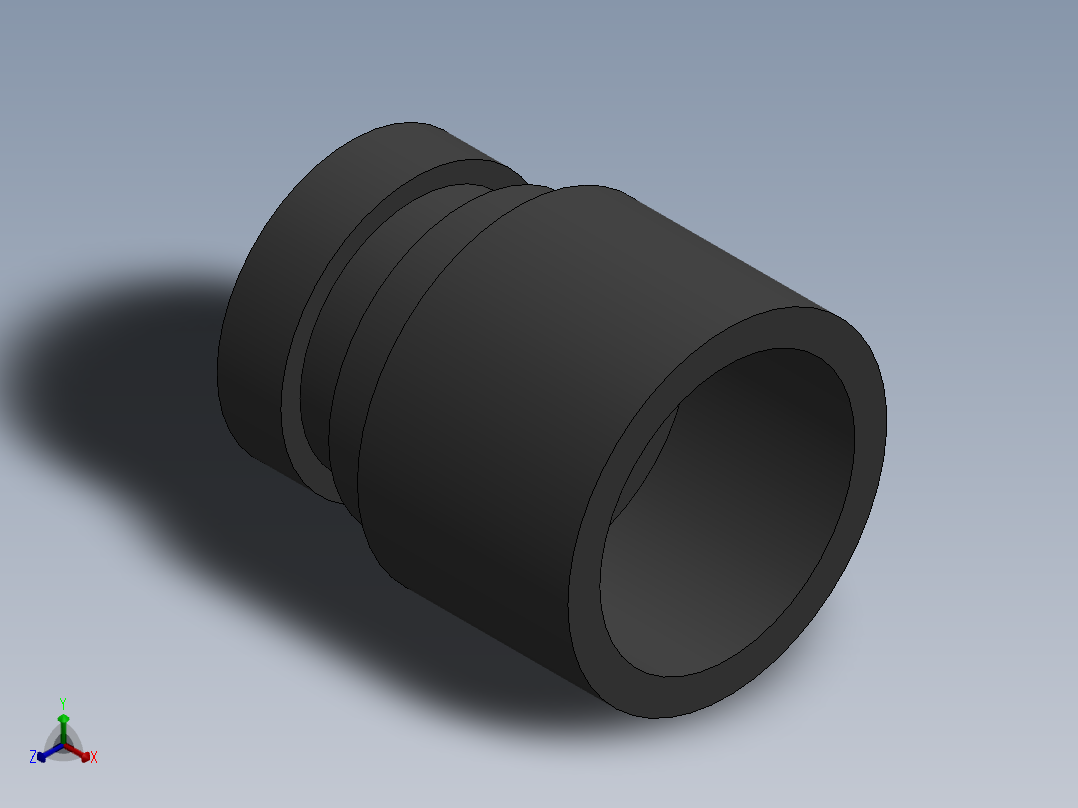 COUPLING_DN32-40_PN10_U-PVC_0正等轴测图