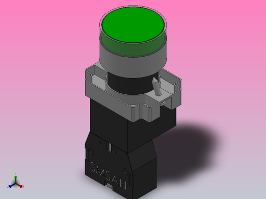 金属平头型按钮[GQB2-BW3361]按钮开关