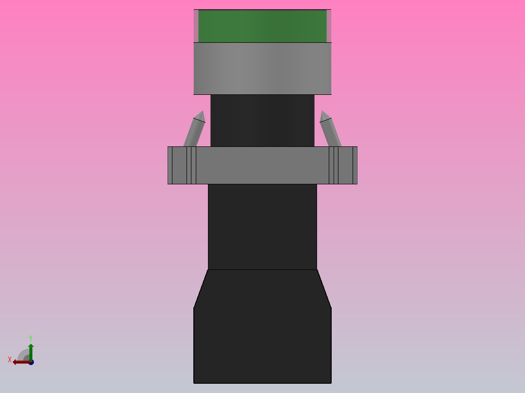 金属平头型按钮[GQB2-BW3361]按钮开关后视图