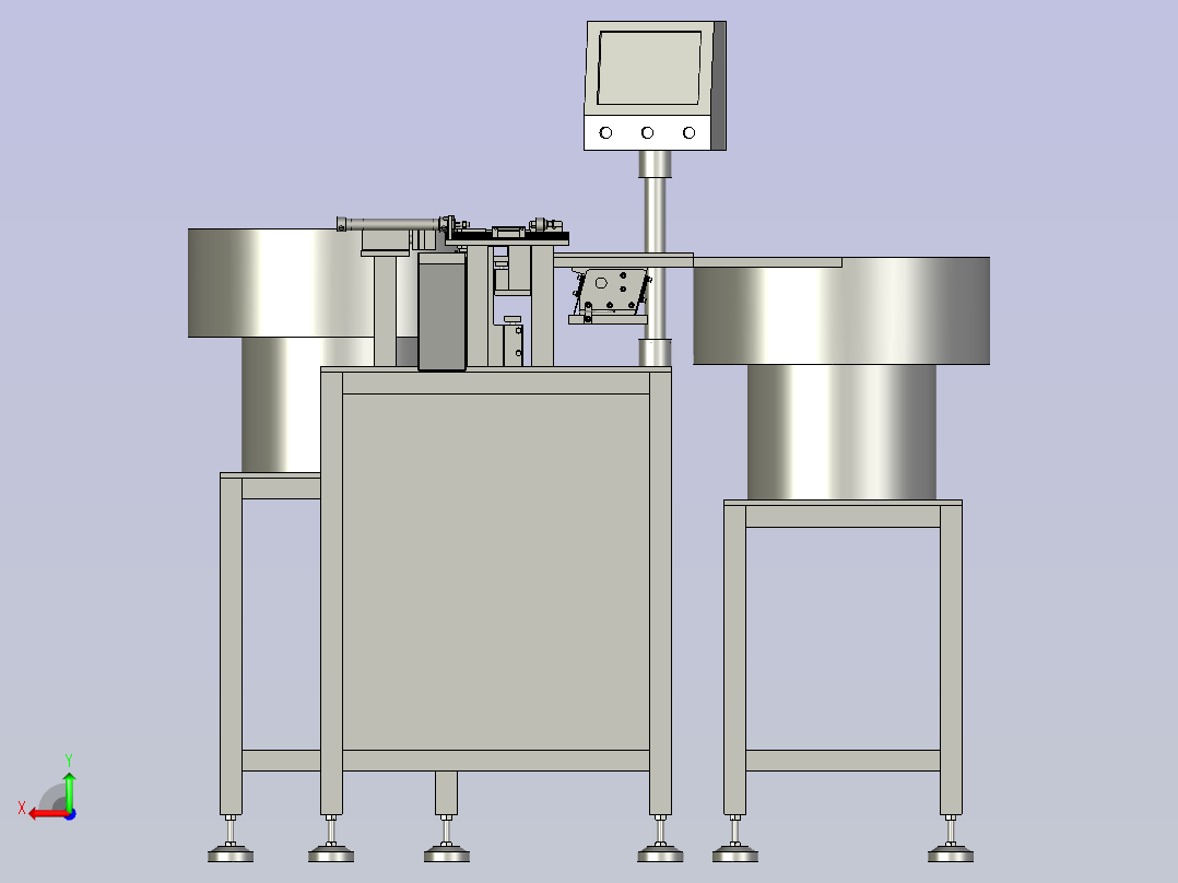 全自动卡扣装配机后视图
