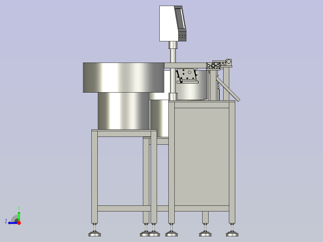 全自动卡扣装配机右视图