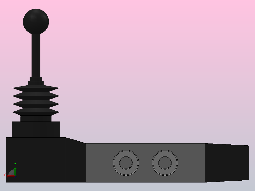 QSR5系列手柄推拉式换向阀[Q23SR5-L8]后视图