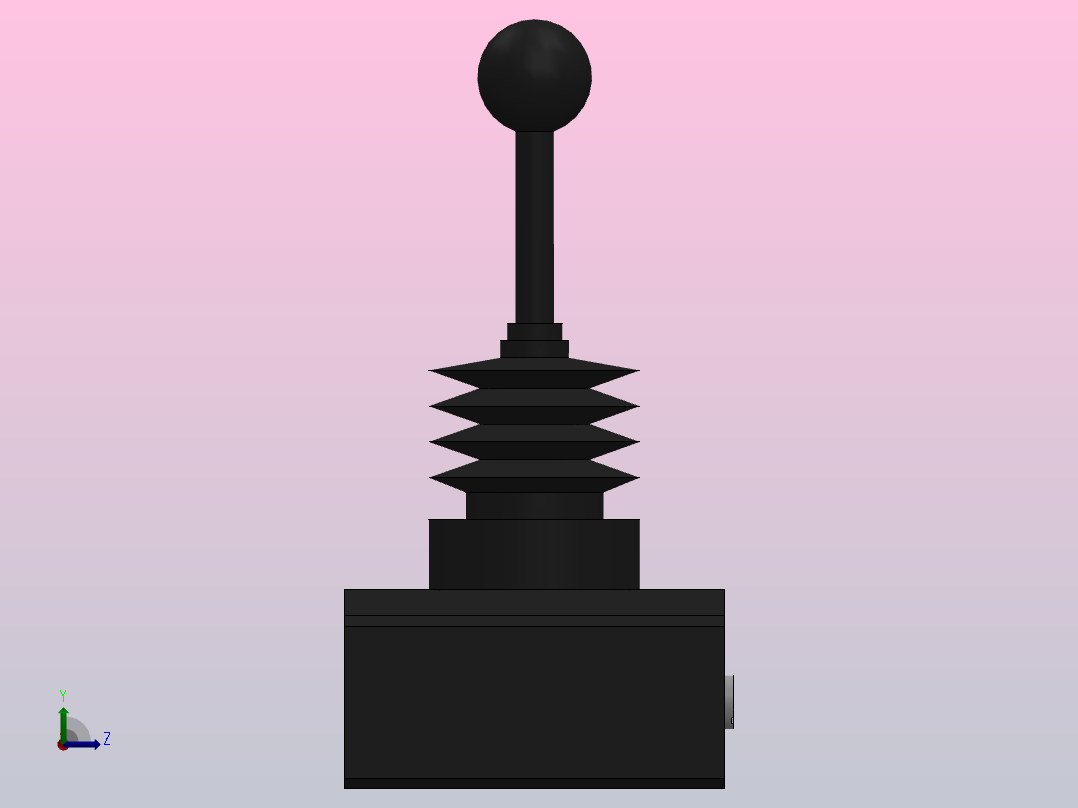 QSR5系列手柄推拉式换向阀[Q23SR5-L8]左视图