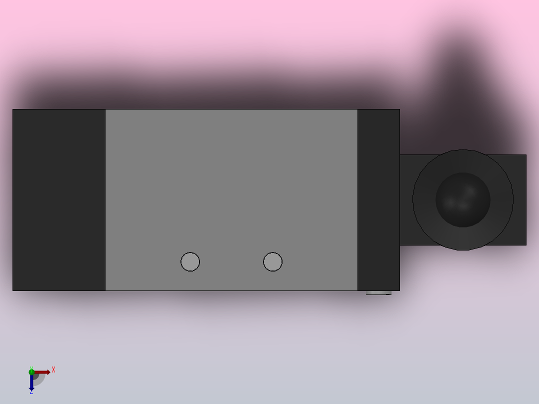 QSR5系列手柄推拉式换向阀[Q23SR5-L8]俯视图