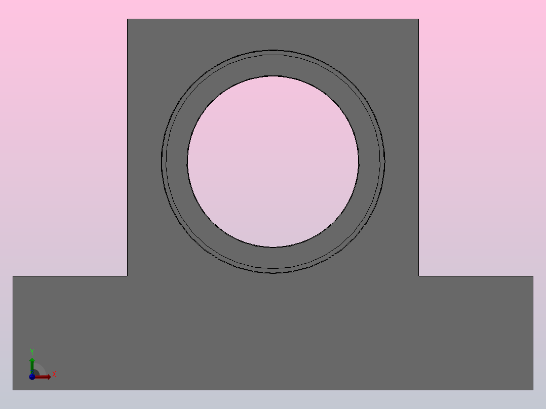 T型高度选择型轴承座组件_BTC-6806-2Z-40-A前视图