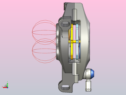 MTB液压卡钳（我的设计）后视缩略图