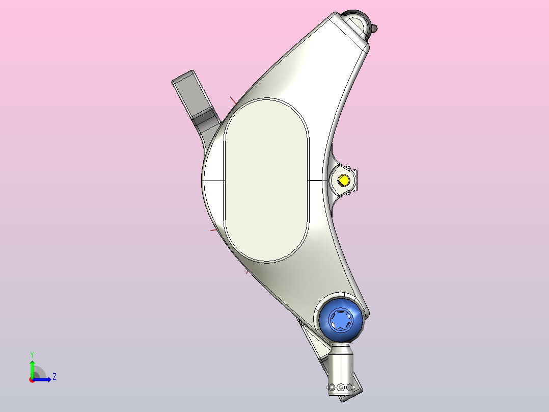 MTB液压卡钳（我的设计）左视图