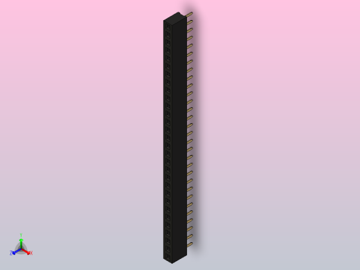 母针头Female_Header_1x30_P2.0_H4.3_straight.step
