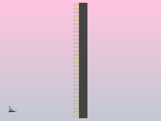 母针头Female_Header_1x30_P2.0_H4.3_straight.step左视缩略图