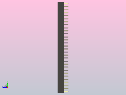 母针头Female_Header_1x30_P2.0_H4.3_straight.step右视缩略图