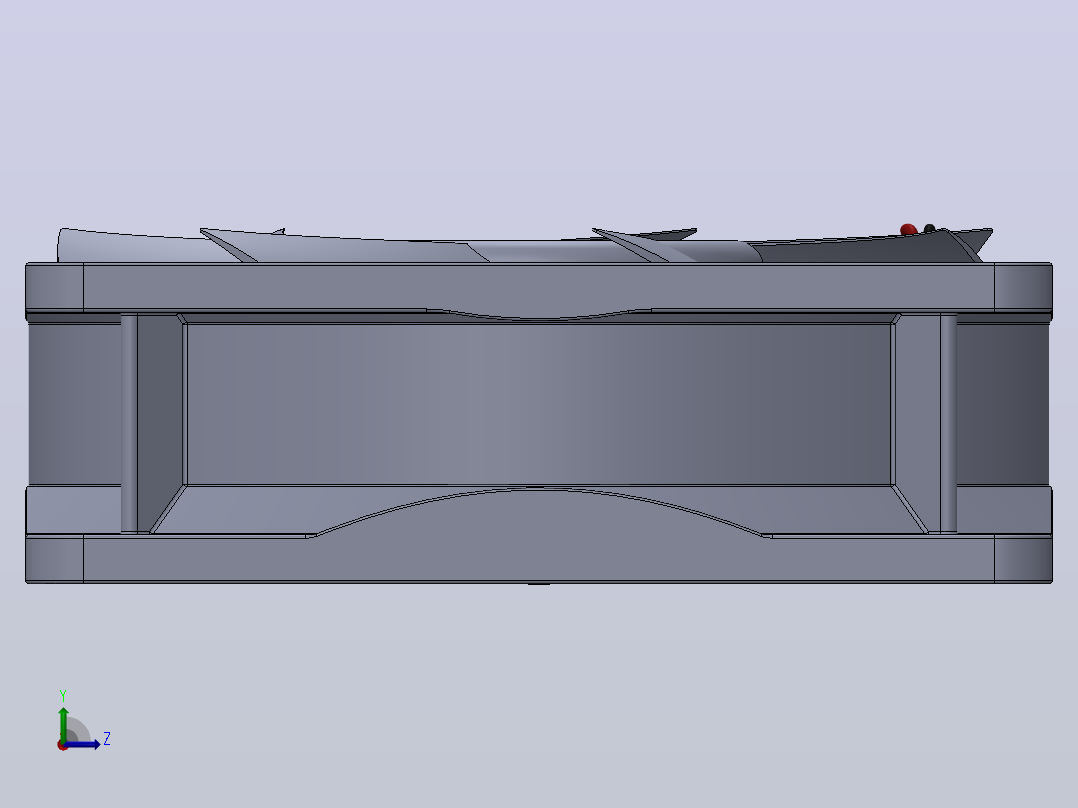 PC Fan风扇左视图
