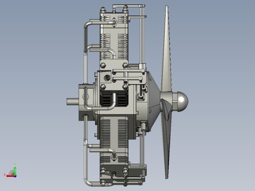 radial-engine-485径向发动机星形发动机后视缩略图